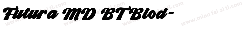 Futura MD BT Blod字体转换